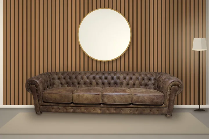 Four-seat vintage Chesterfield